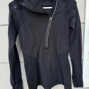 lululemon athletica Black Half-Zip Pullover Jacket
